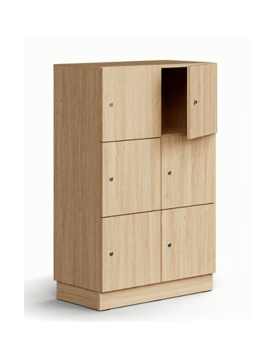 Locker de Melamina 6 Puertas